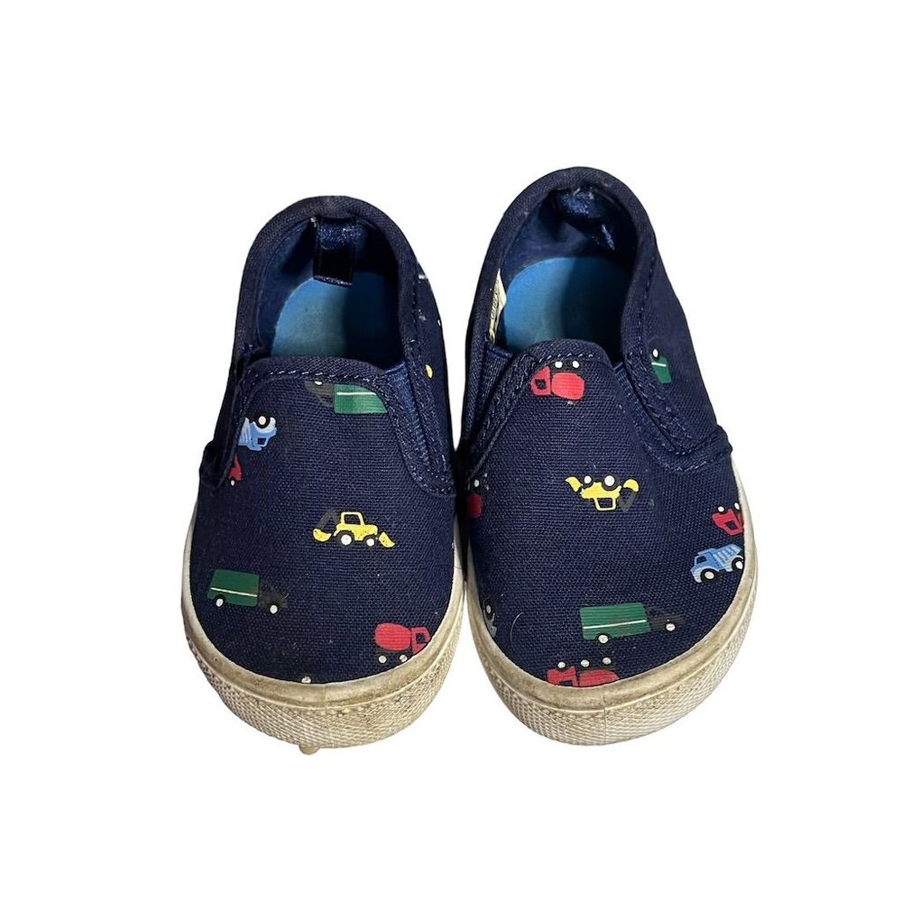 Carter's Boys Damon Sneaker Blue Slip-On Athletic Shoes Size 5M